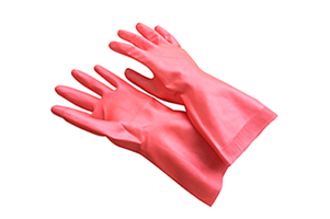 天然ゴム手袋(Mサイズ)ピンク